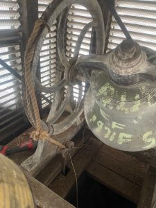 Kavips Sandblasting bell ready for cleaning