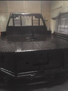 Kavips Sandblasting newly painted truck