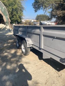 Kavips Sandblasting sandblasted and painted trailer