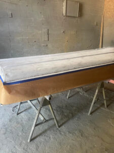Kavips aluminum fishing boat before painting