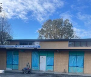Kavips office exterior before painting