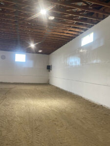 Kavips riding facility walls after painting