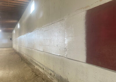 Kavips riding facility walls before painting